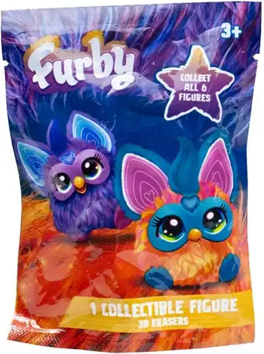 8721077566054 – Colis de 24 pcs : Furby 3D Erasers (gommes) en blindbag 9×12cm – display officiel (24)
