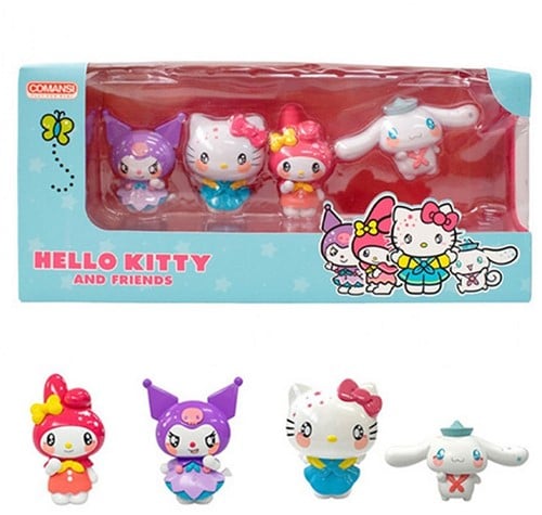 8412906904214 Hello Kitty & Friends Gift Box 4‑Pack 13×28 cm Sanrio