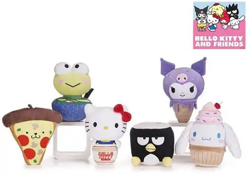 5038104032868 – Colis de 6 pcs Hello Kitty & Friends Peluches Foodie Fun 25 cm – Vente en gros Hello Kitty – Grossiste peluches Sanrio sous licence