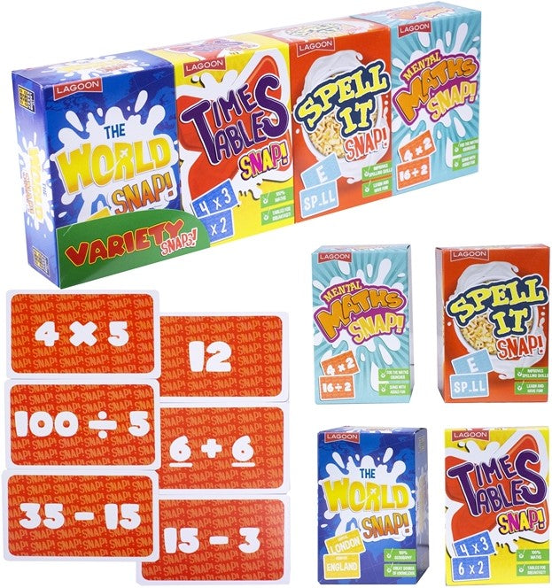 Lagoon Variety Snaps 4 assortis 7x10cm