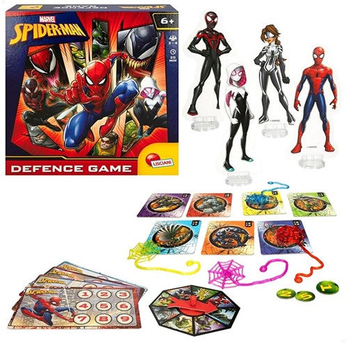 8008324100897 GG537 Lisciani Marvel Spiderman jeu de société Defence Game