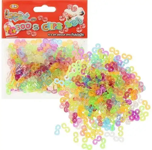 5021813118107 – Colis de 96 pcs Loom Twister Set 300x S-Clips 9x11 cm – Vente en gros Loom Twister – Grossiste accessoires créatifs pour enfants