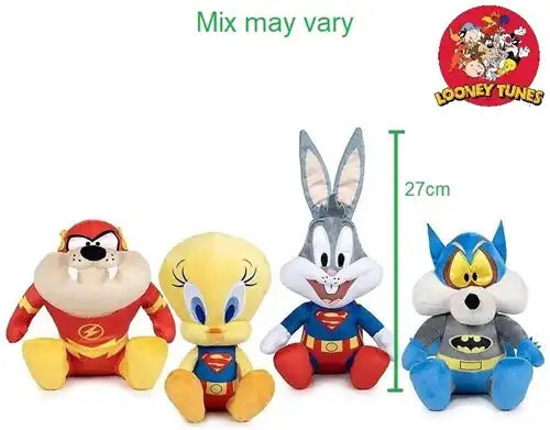 8437021613414 – Colis 6 peluches Looney Tunes 100th Anniversary 4 assortis 22 cm