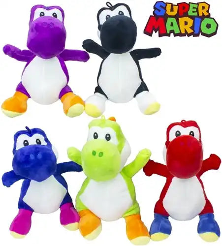 5172LD – Peluche Yoshi Mario Bros 25 cm assorties (colis de 5) pas chères