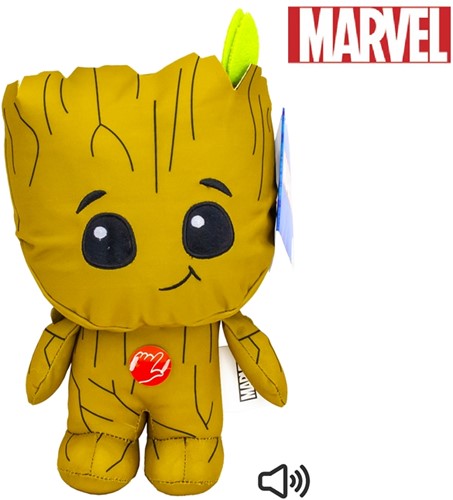 5056219077703 GG6 Marvel Palz Peluche Groot avec son 17x27cm