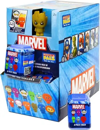 5056219083766 – Lot de 30 pcs Marvel Scented Puzzle Palz 3D Puzzle Gum assortis 4,5x6 cm en display – Grossiste Marvel