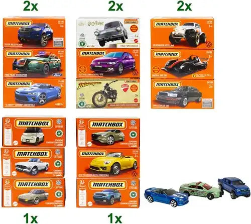 6947731029419 – Matchbox Drive Your Adventure Die-Cast véhicules exposés – Colis de 48 pièces