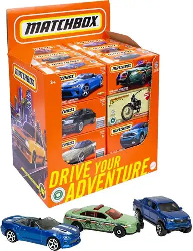 6947731029419 – Matchbox Drive Your Adventure Die-Cast véhicules exposés – Colis de 48 pièces