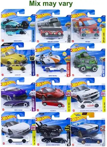 0074299057854 – Mattel Hot Wheels 16L Die Cast 1:64 assorti – Colis de 72 pièces