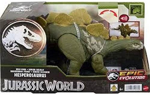 194735192342 | Mattel Jurassic World Epic Evolution Hesperosaurus avec Son – 15x26,5cm – Figurine Dino Interactive
