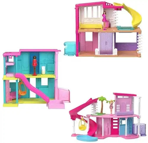 194735245284 – Mini BarbieLand Playset con bambola e accessori – Confezione da 4 pezzi