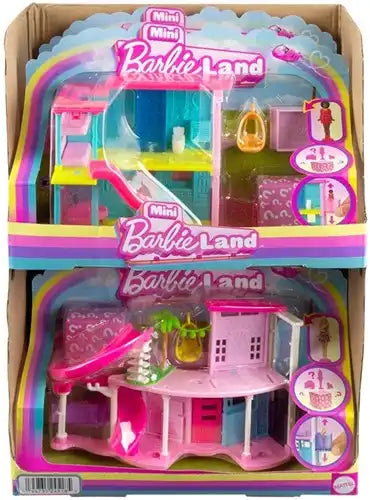 194735245284 – Mini BarbieLand Playset con bambola e accessori – Confezione da 4 pezzi
