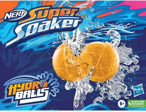 F6395FF10 - Nerf Super Soaker Hydro Water Ball 6cm Réutilisable en Boîte - Lot de 12 Pièces, 18x26cm (Jouet d'Outdoor Été)