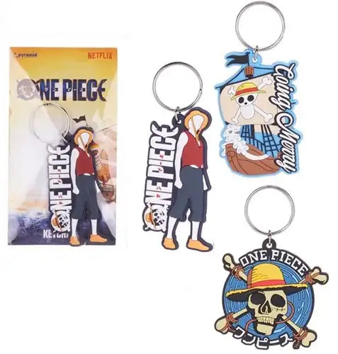 One Piece Sleutelhanger 2D PVC assorti 7x12,5cm