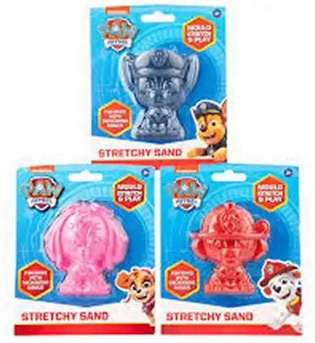 Paw Patrol Magic Stretchy Sand 3 assortis 13x15,5cm
