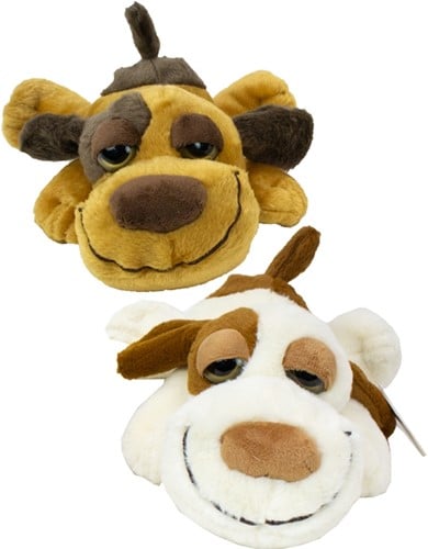 8718668596170 | Lot de 2 Peluches Chien Couché - 30cm - 2 modèles assortis - Animaux domestiques