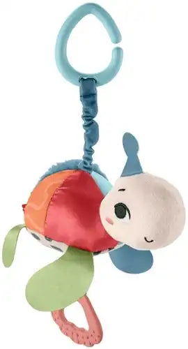 194735101610 – Peluche Fisher-Price See Me Bounce Turtle pour poussette – Colis de 2 pièces