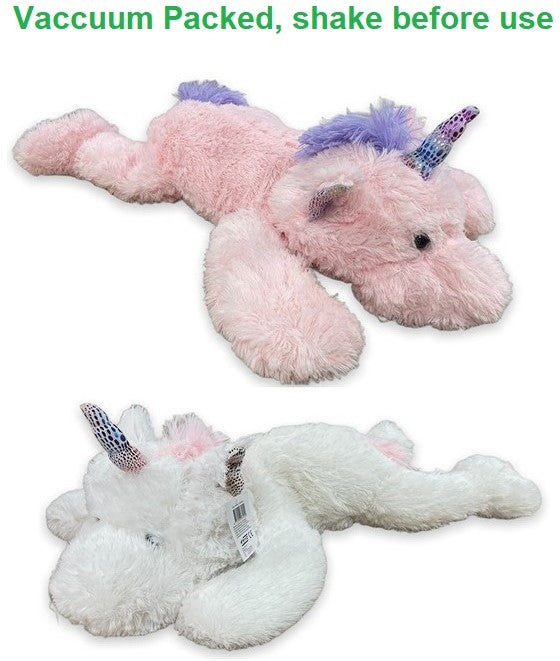 Peluche Licorne Rose Blanc assortis 62cm