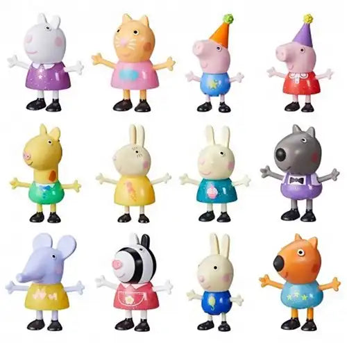 5010996222251 lot de 30 Peppa Pig Peppa’s Party Friends 6 cm en display – Grossiste figurines officielles Hasbro