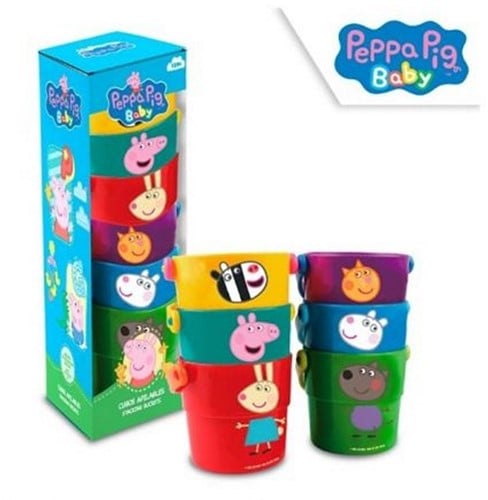 8435507865333 Peppa Pig Stacking Buckets 9.5x24.5cm