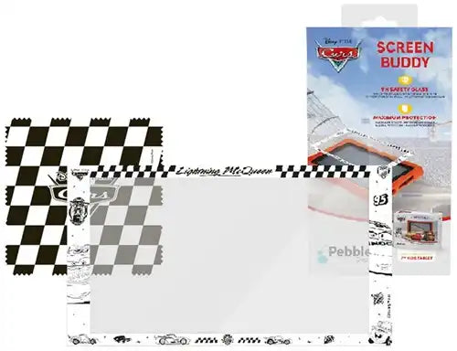 4039621916519 – Colis de 50 pcs : Pebble Gear Disney Cars Screen Buddy Protection Glass 7" Tablet 14x21,5 cm – Grossiste accessoires tablettes