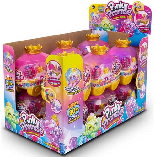 4895247401859 Pinky Promise Gemmy Friends Royal Carriage – Capsule surprise 7x8 cm avec 3 figurines et accessoires – Bandai