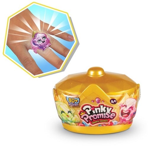 3831023832104 Pinky Promise Gemmy Friends Surprise Crown – Coffret surprise 4,5x7 cm avec 2 figurines et bague – Bandai