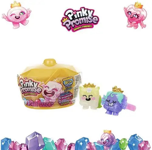 3831023832104 – Pinky Promise Gemmy Friends Surprise Crown 4,5x7cm en présentoir (colis de 24) dispo Simcha.fr
