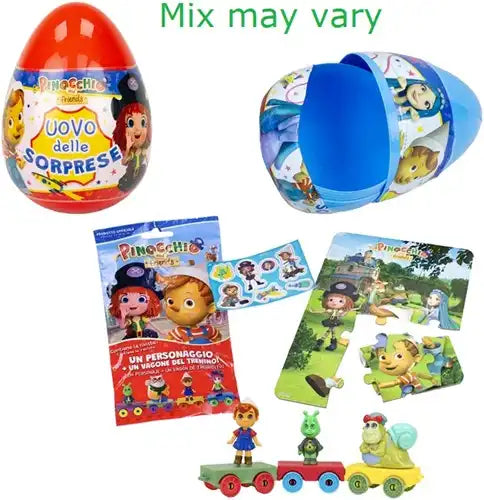 Pinocchio and Friends oeuf surprise 2 assortis 12x16cm