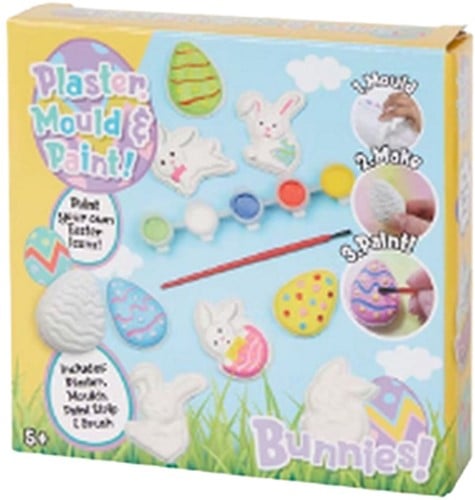 5056219089416 – Plaster Mould & Paint! Lot 2 pcs Chicks! & Bunnies! – 16x16cm