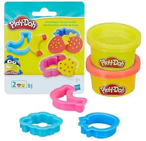5010993474967 – Play-Doh Lot 2 pots de 56g + formes animaux assortis (colis 12 pièces)