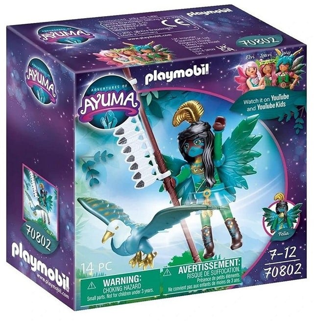 Playmobil Adventures of Ayuma Chevalier Fée avec animal totem 14x14cm