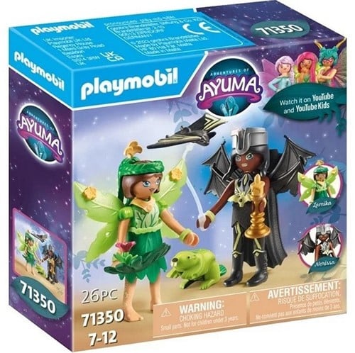 Playmobil Adventures of Ayuma Figures 2er-Pack Forest Fairy + Bat Fairy 14x4cm