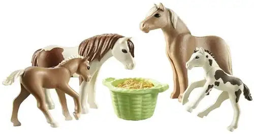 4008789710000 – Playmobil Country 2 Poneys islandais avec poulains – Grossiste Playmobil