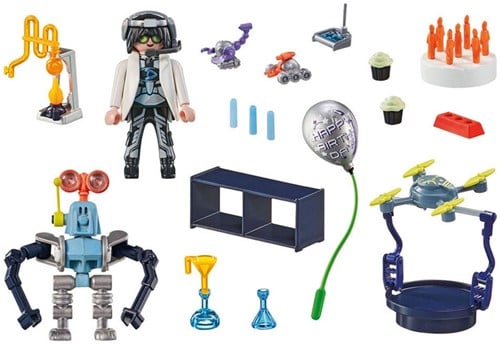 4008789714503 Playmobil 71450 Chercheur avec robots – Set cadeau My Life 50e anniversaire