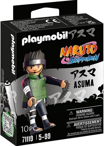 4008789711199 – Figurine Playmobil Naruto Asuma 9x12 cm – Série Officielle Shippuden – Réf. 71119 – Ninja à Collectionner