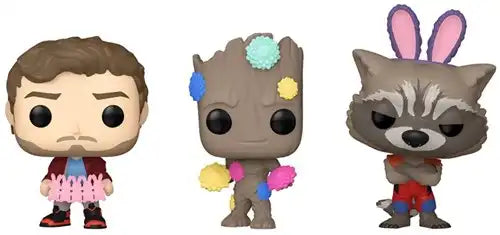 889698771672 – POP! Pocket Marvel GOTG Rocket/Star-Lord/Groot Carrot 3-Pack in display (12) dispo Simcha.fr