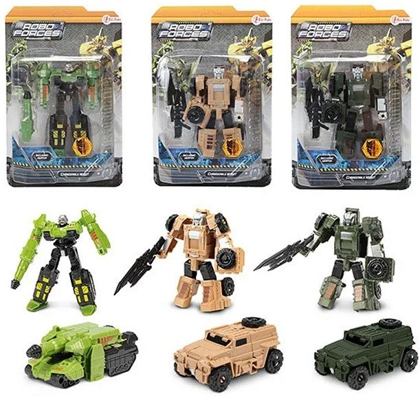 ROBOFORCES Change Robot Armoured Vehicle 3 assorti 17x26cm