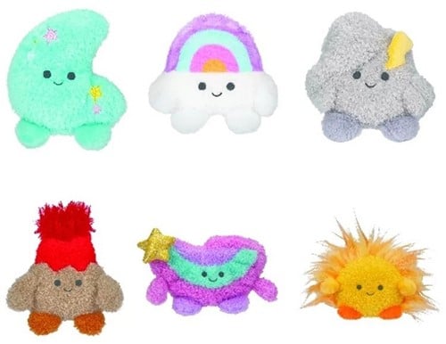 196566188105 | Lot de 6 Russ BumBumz Peluches 20cm - WeatherBumz - Jazwares