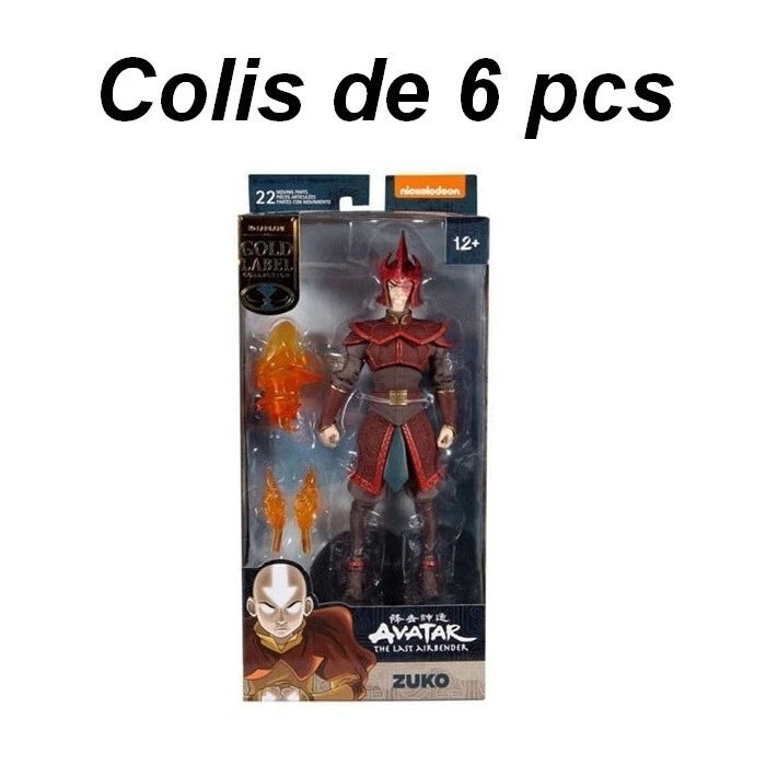 787926191172 colis de 6 pcs : McFarlane Avatar The Last Airbender Zuko Gold Labe