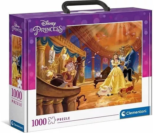 Clementoni Disney Princess Puzzle Suitcase 1000 pieces Beauty & the Beast S584