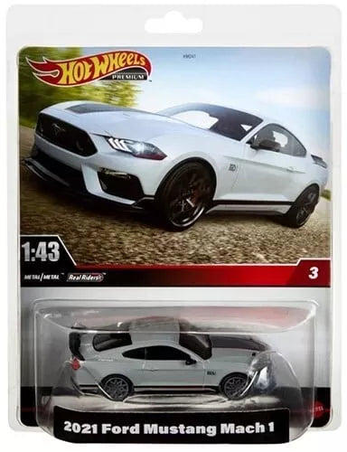 JJ95 Mattel Hot Wheels 1:43 2021 Ford Mustang Mach 1 19x24,5cm