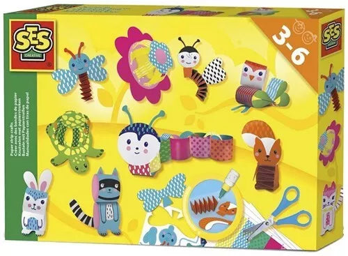 JJ98 SES Creative Craft Set Artisanat avec bandes de papier 20x30cm