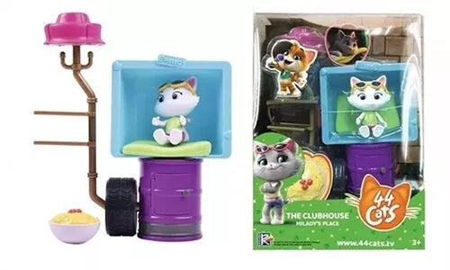 GG338 44 Cats Playset The Clubhouse Milady's Place 19x25,5cm Smoby