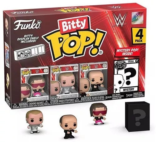 JJ54 Bitty POP! WWE Bret Hart 4-Pack 9,5x14cm