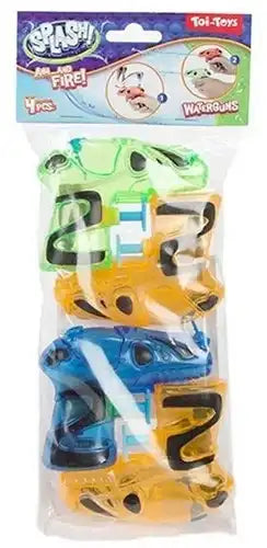 8714627650037 – Lot revendeur de 6 pcs SPLASH Mini Waterpistool 4 stuks in zak 27x12,5cm – Vente en gros