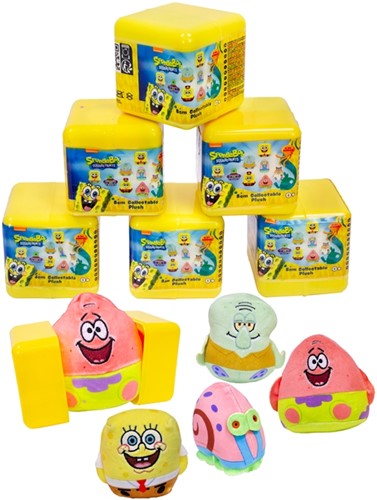 5056356795928 1 pcs : Spongebob Peluche 8cm assortis en capsule 7x7cm