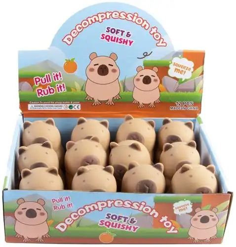 8720847746887 – Squishy Capybara 8 cm (confezione da 12 pezzi in espositore) disponibile su Simcha.fr