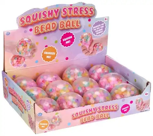 5038104654176 – Squishy Stress Bead Ball 7 cm (colis de 12 pièces)