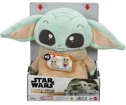194735158300 – Peluche Grogu sauteur + son 25 cm – Lot de 2 pcs